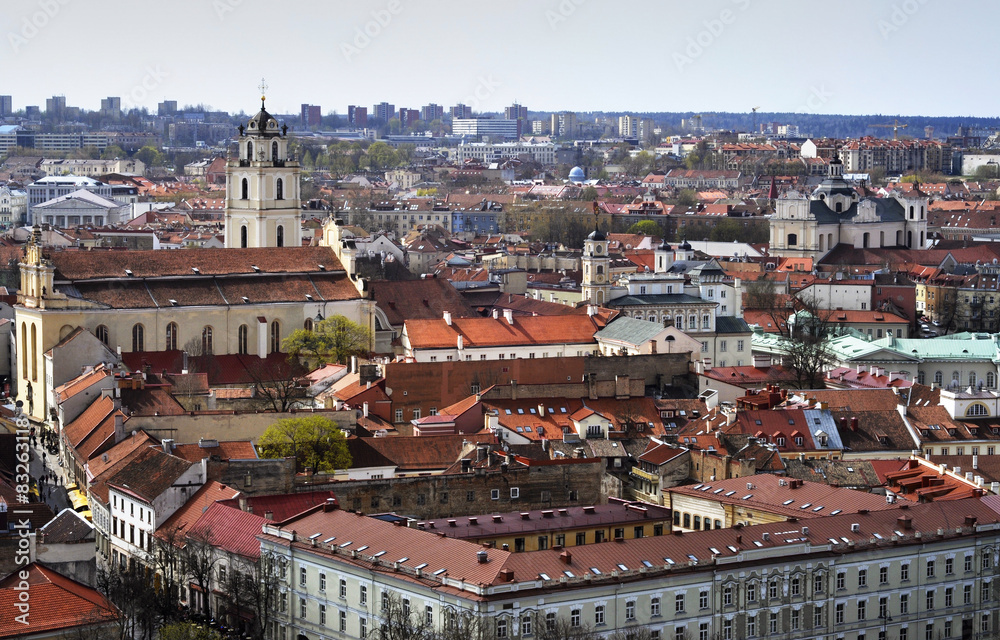  A cityscape of Vilnius, Lithuania 