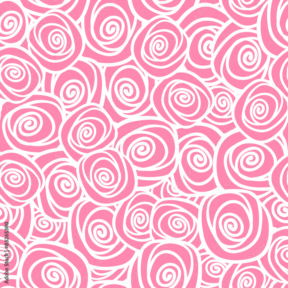 Delicate roses seamless pattern.
