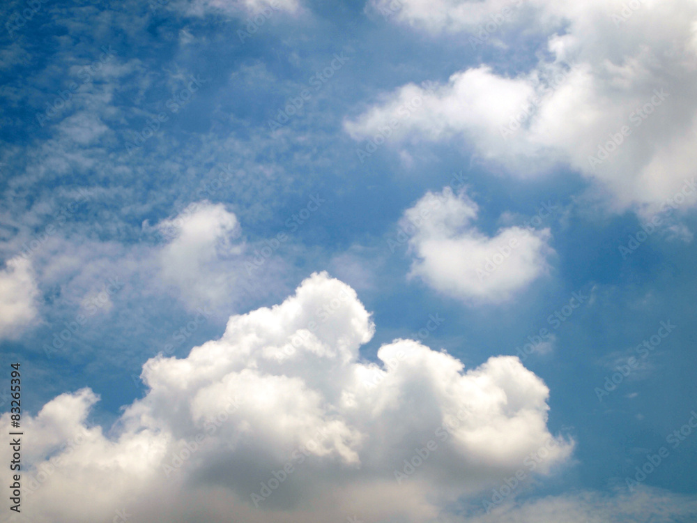 Clouds with blue sky