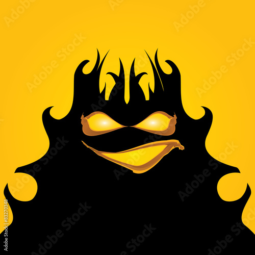 frightening monster. nightmares concept