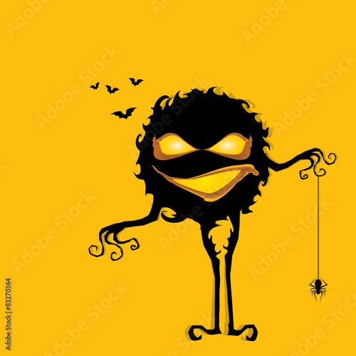 frightening monster. nightmares concept