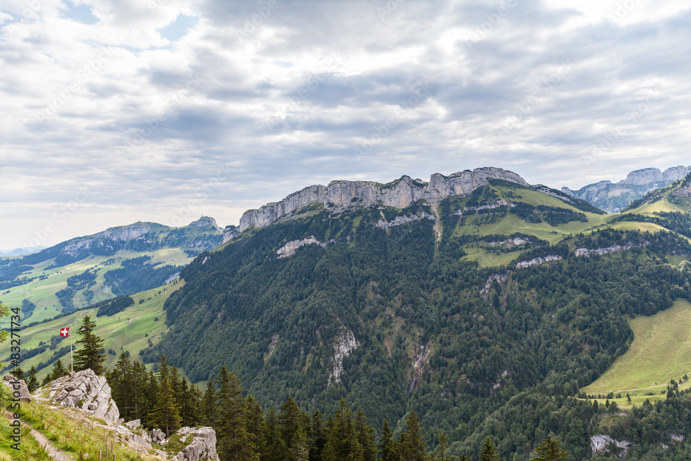 Panorama view of Ebenalp