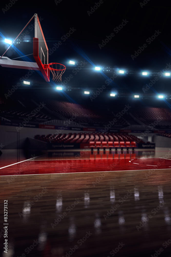 Fototapeta premium Basketball court. 
