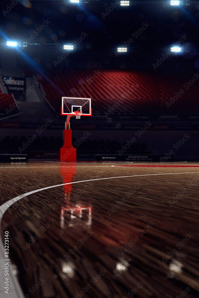 Fototapeta premium Basketball court.