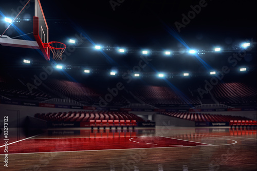 Basketball court.  #83273122
