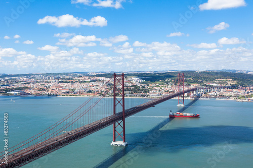 25 de Abril (April) Bridge in Lisbon - Portugal