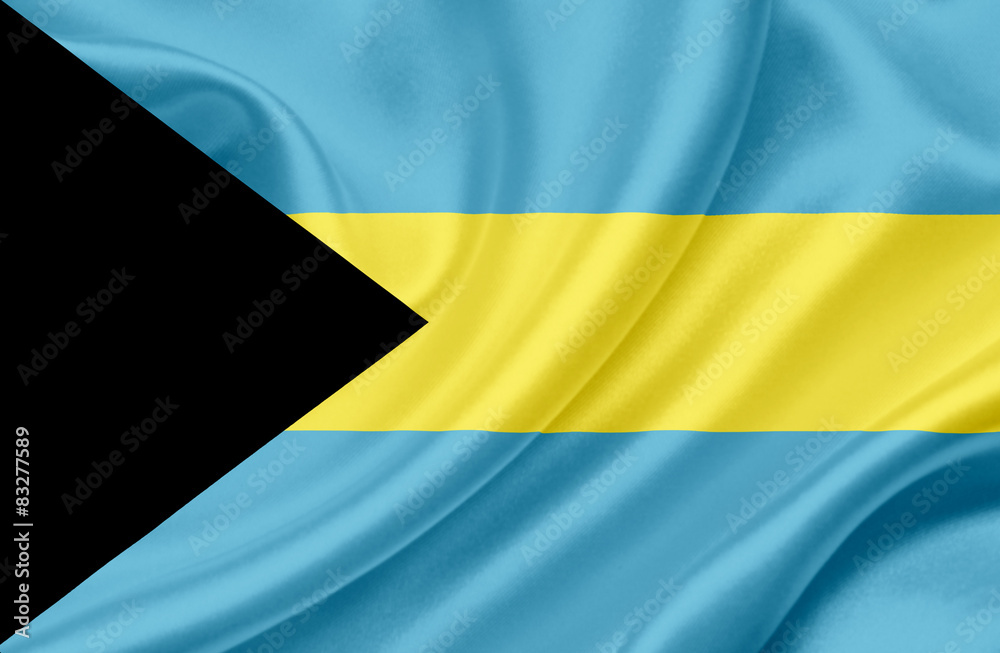 Bahamas waving flag