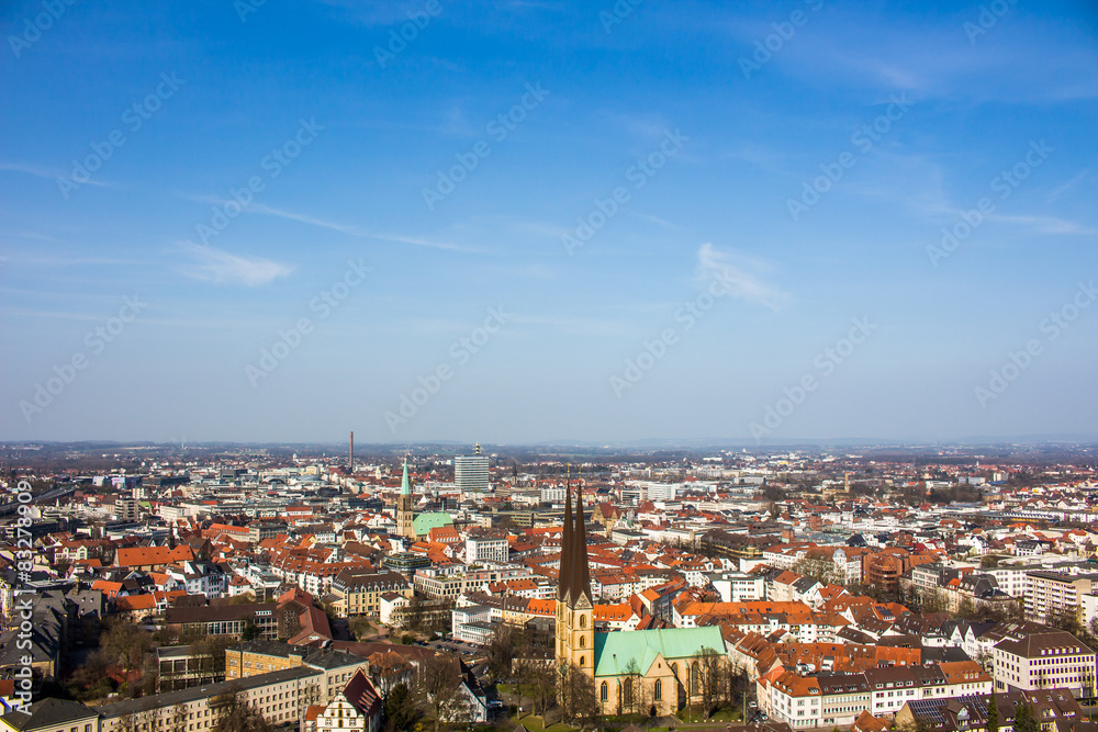 Fototapeta premium Bielefeld von oben