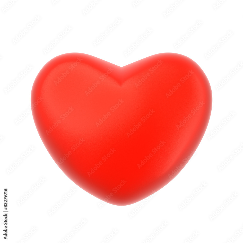 Heart Icon, 3D Illustration of High Resolution Rendering