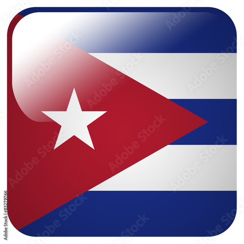 Free Download Glossy icon with flag of Cuba - GFXLoad