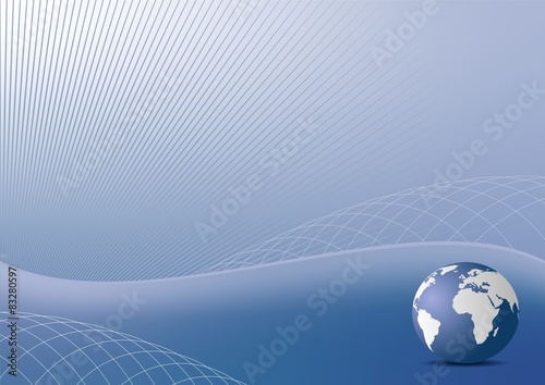 Illustration the abstract blue background for design business co