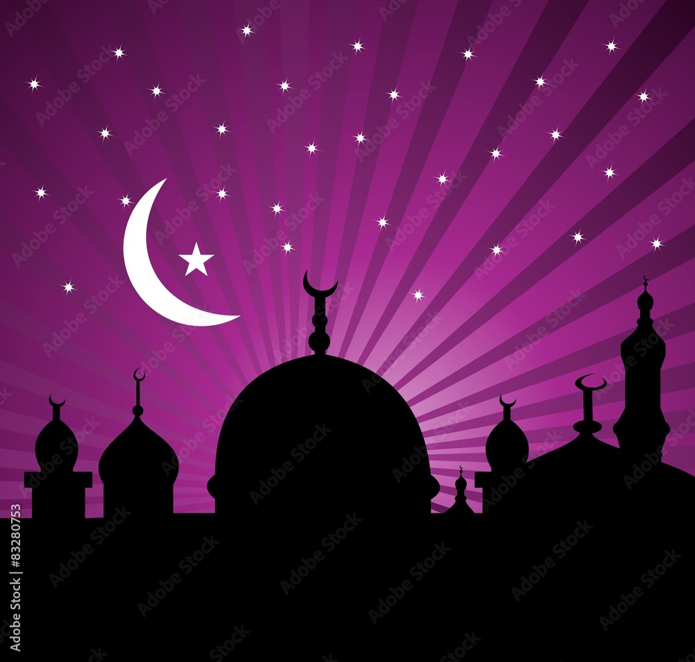 Greeting card for holy month of Ramadan Kareem