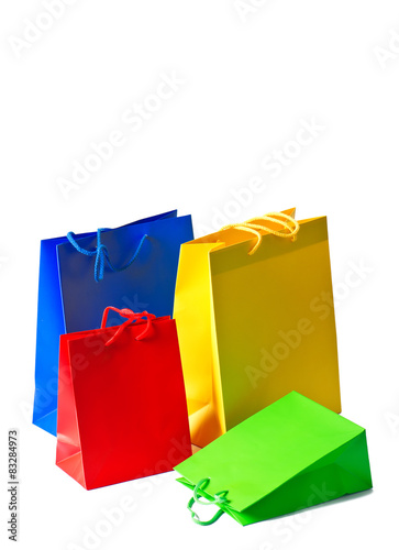 Colorful shopping bags. Sale concept
