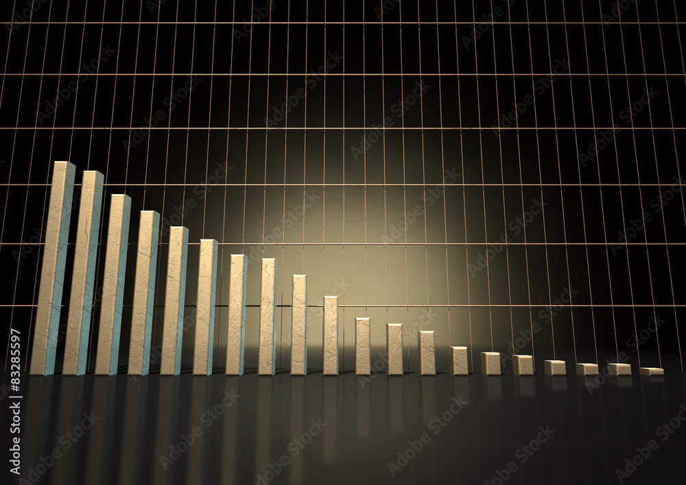 Obraz premium Bar Graph Trend