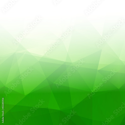 Abstract Triangle Geometrical green Background. Vector