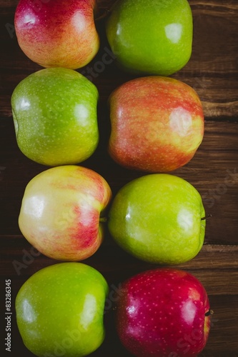Fresh colorful apples