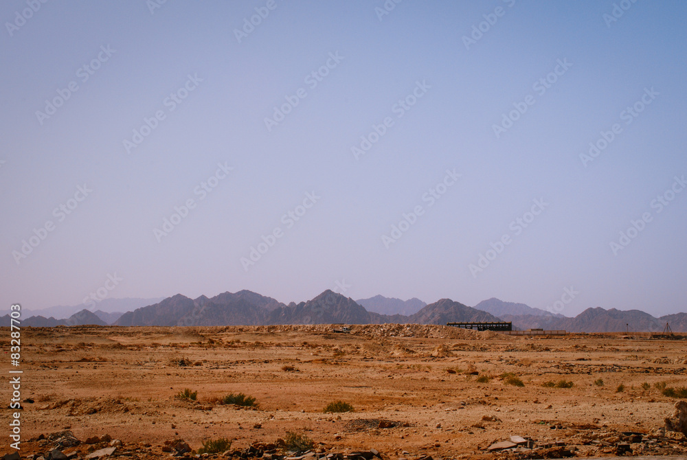 Rocky desert, the Sinai Peninsula, Egypt.