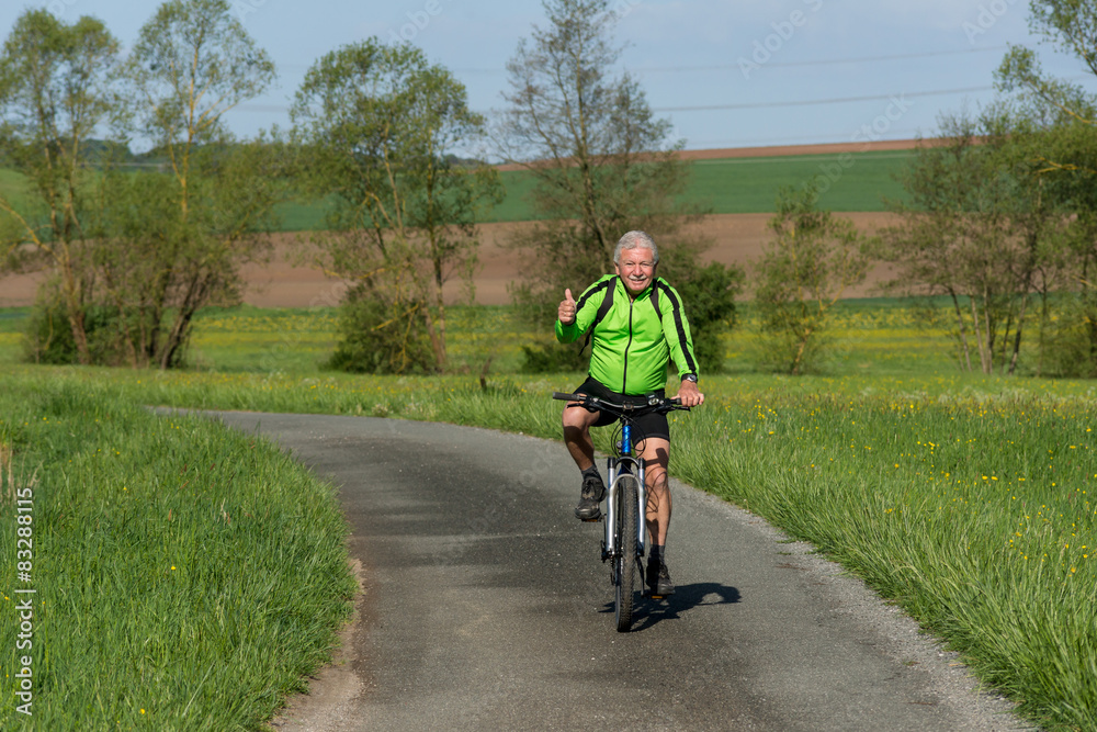 Fototapeta premium Radfahrer