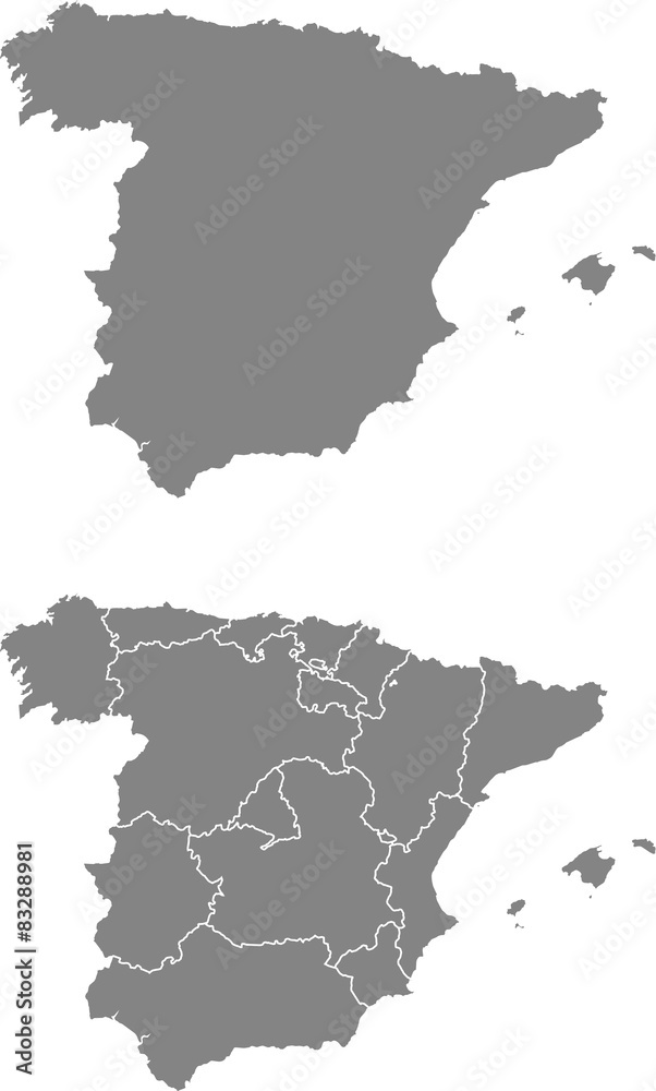 map of Spain