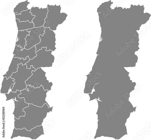 Fototapeta mapa Portugalii