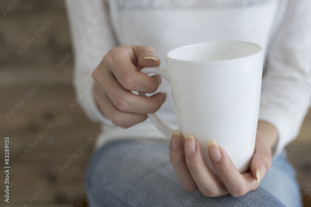 Women are drinking coffee at home Women are drinking coffee at home