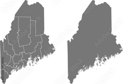 map of Maine photo