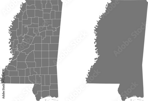 map of Mississippi photo