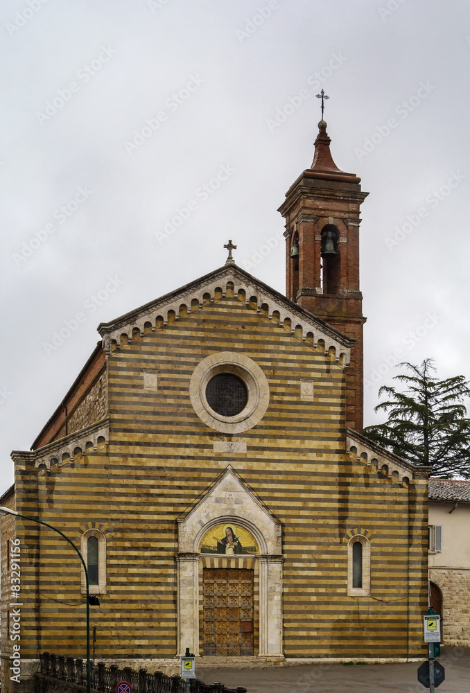 Fototapeta premium church santa agnese di montepulciano, Italy
