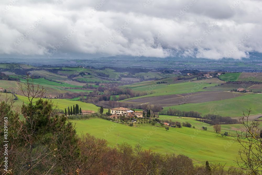 landscape near Montepulciano, Italy