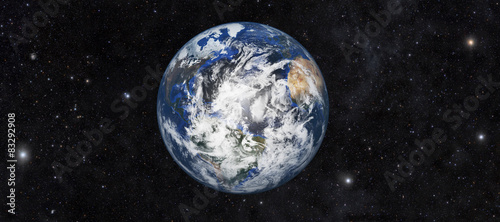 Planet earth with space background