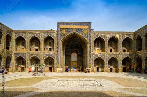 Sher Dor madrasah on Registan square, Samarkand, Uzbekistan photo