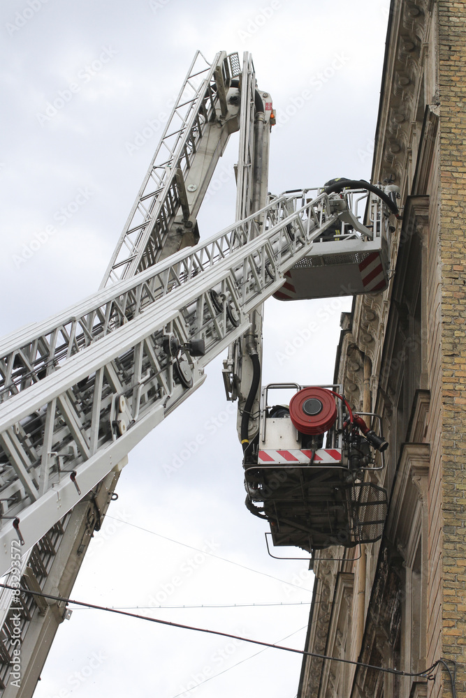 Fototapeta premium Firefighters in action