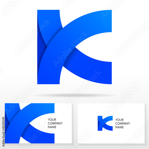 Letter K logo icon design - vector sign