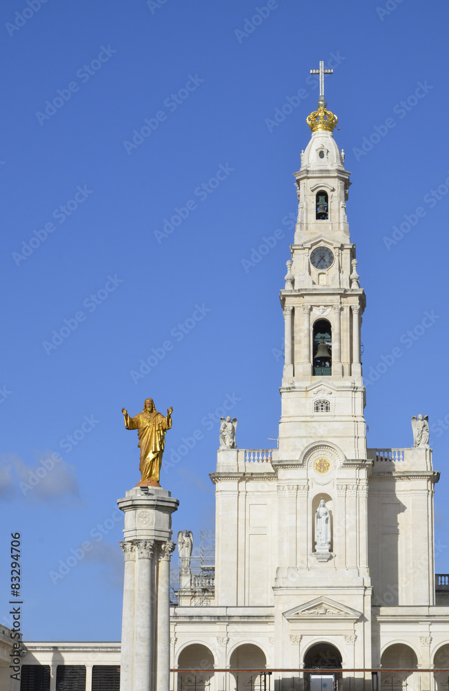 Christus und Turm der Basilika, Fatima
