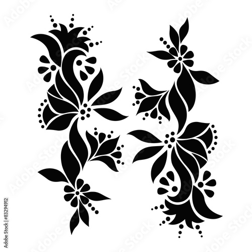 Fototapeta Naklejka Na Ścianę i Meble -  Floral pattern. Vector art