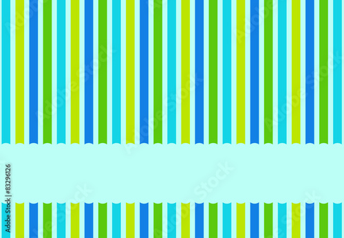 Streifenmuster blau grün gelb mit Textfreiraum