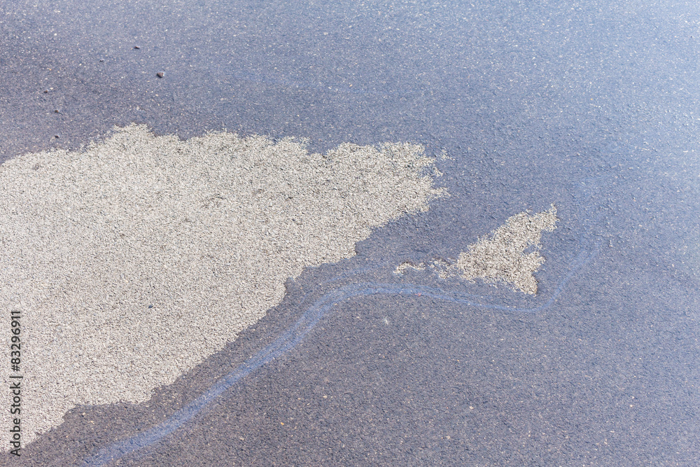 Obraz premium Concrete floor with water