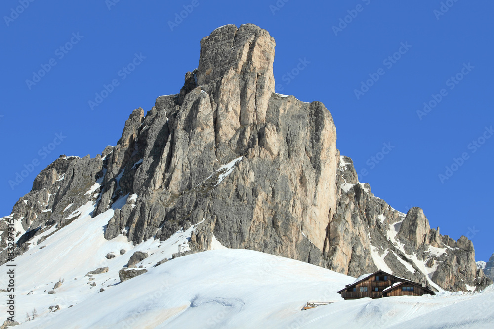 alpine summit at Dolomites, Italy