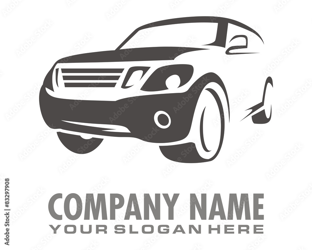 silhouette gray car logo image vector silhouette gray car logo image vector
