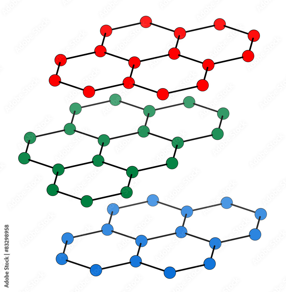 Graphite, crystal structure. Also known as pencil lead. Graphite, crystal structure. Also known as pencil lead.
