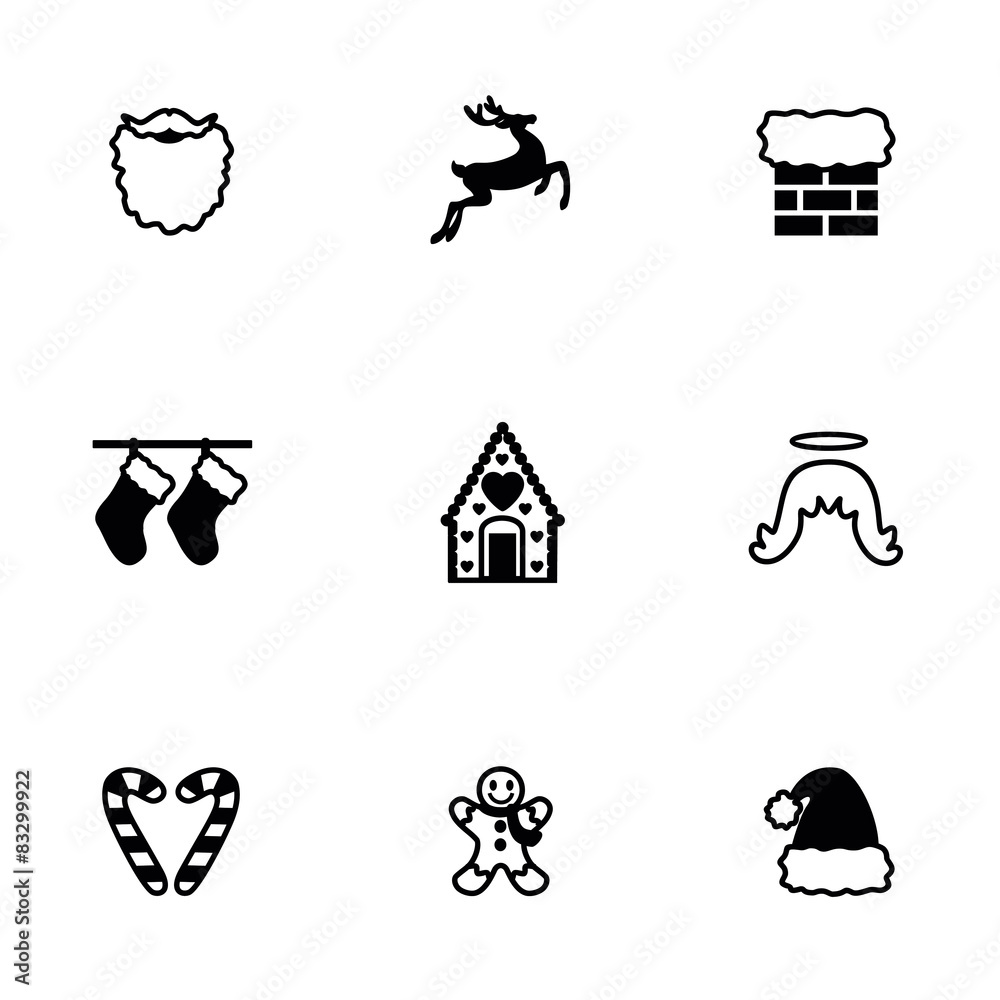 Vector Cristmas icon set