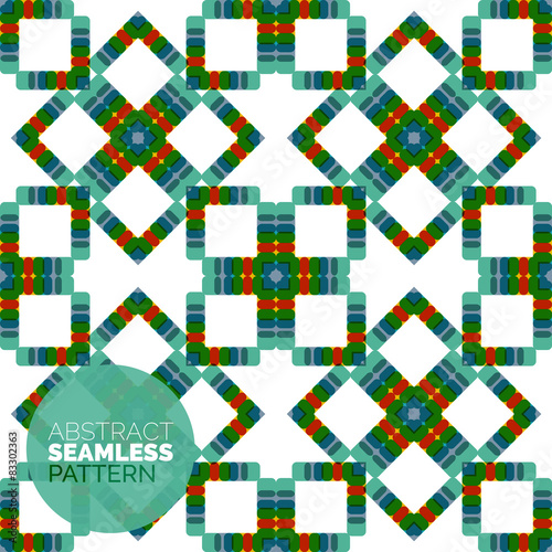Vector colorful seamless geometric pattern. Modern stylish