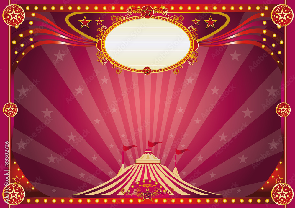 Horizontal magic circus background Stock Vector | Adobe Stock