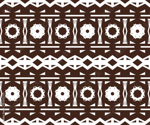 Beautiful seamless print with carved elements