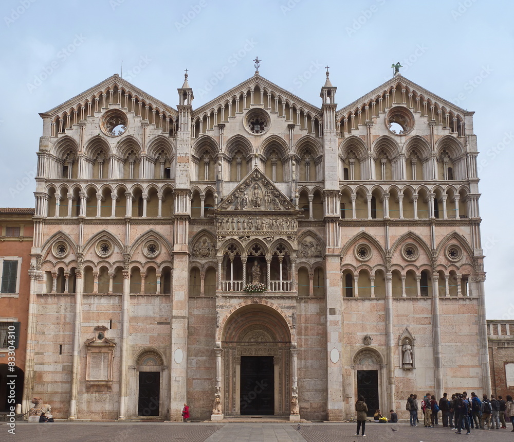 Die Kathedrale von Ferrara / Italien