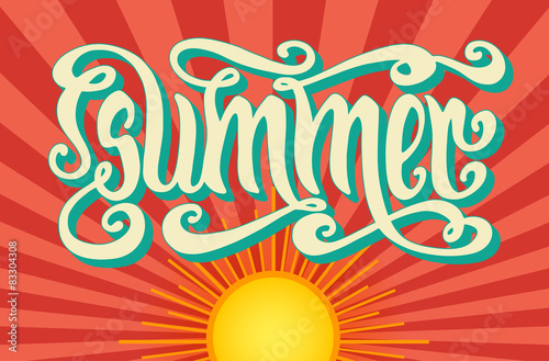 Summer lettering