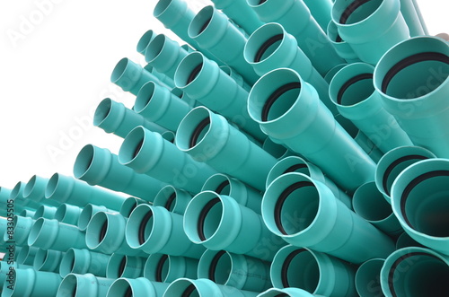 pvc pipes isolated