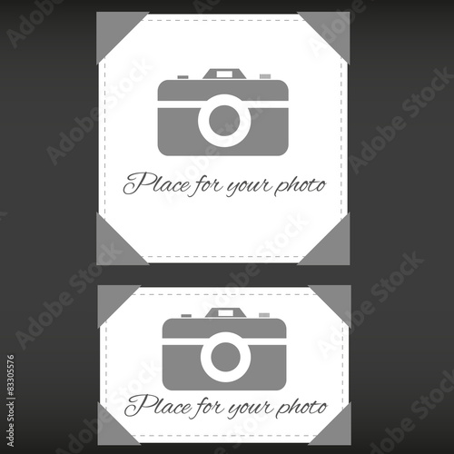Set of two "place for yourphoto"
