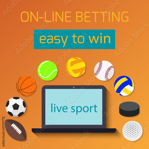 Concept for web banner sports betting statistics.