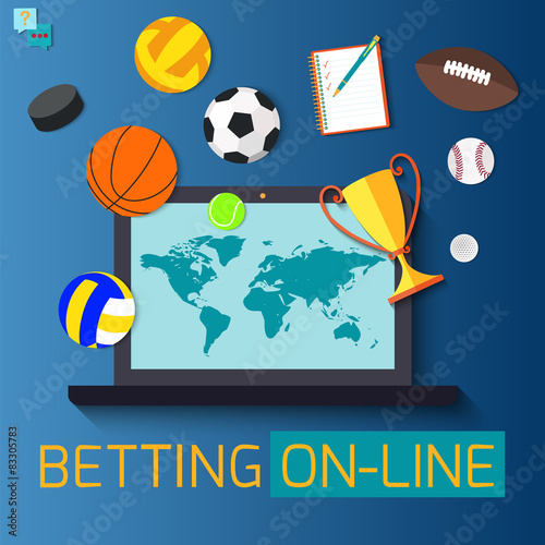 Concept for web banner sports betting statistics.